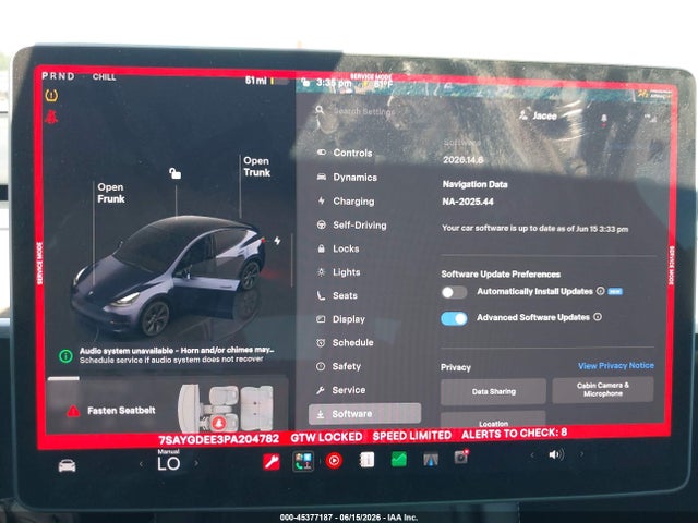 Продажа на аукционе авто 2023 Tesla Model Y Awd/long Range Dual Motor All-wheel Drive, vin: 7SAYGDEE3PA204782, номер лота: 45377187