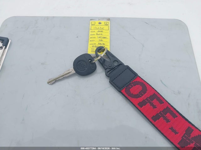 45377264 :رقم المزاد ، 2G4WD582581206587 vin ، 2008 Buick Lacrosse Cxl مزاد بيع
