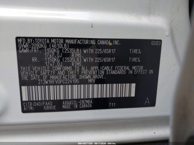 Toyota Rav4 Xle 2023 2T3W1RFV0PC224195 Image 9
