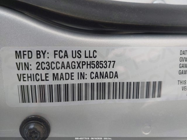 2C3CCAAGXPH585377 Chrysler 300 Touring