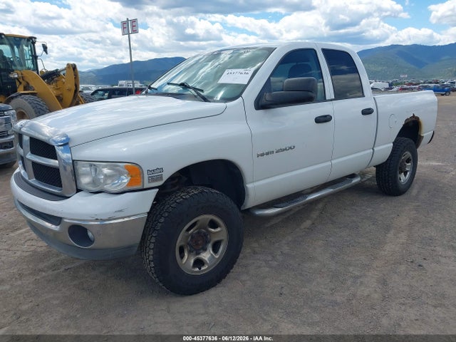 2004 Dodge Ram 2500 Slt/laramie მანქანა იყიდება აუქციონზე, vin: 1D7KU28D14J255956, აუქციონის ნომერი: 45377636