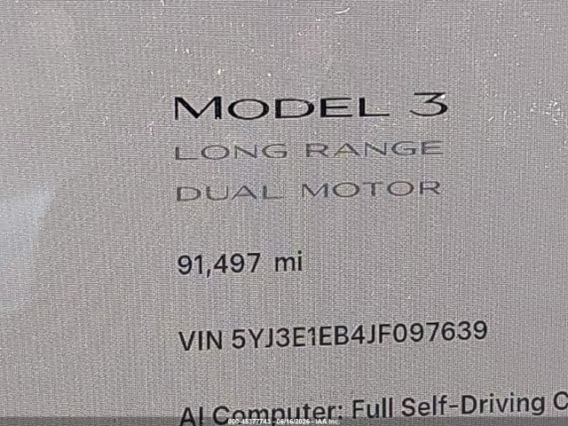 Tesla Model 3 Long Range/performance 2018 5YJ3E1EB4JF097639 Image 16