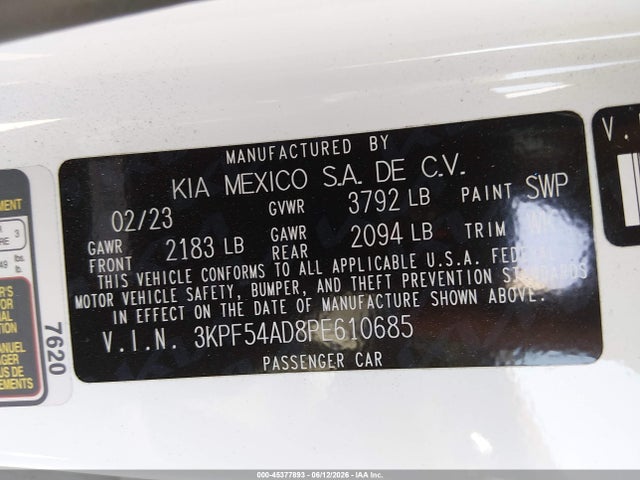KIA Forte Gt-line 2023 3KPF54AD8PE610685 Image 9
