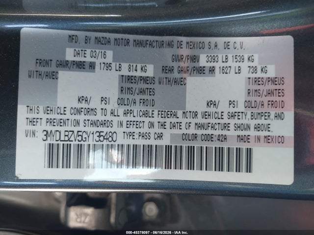Scion IA 2016 3MYDLBZV5GY135480 Image 9