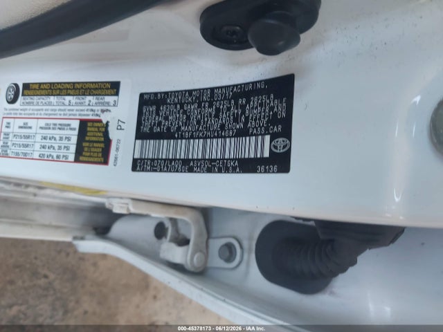 4T1BF1FK7HU414687 Toyota CAMRY XLE