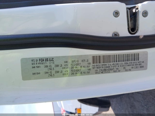 1C4NJRBB1HD206471 Jeep Patriot Sport 4x4