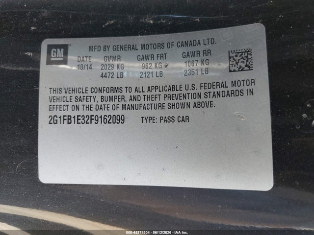 Chevrolet Camaro 2ls 2015 2G1FB1E32F9162099 Image 9