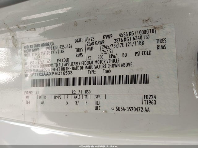 Ford F-250 Xl 2023 1FT7X2AAXPED16533 Image 9