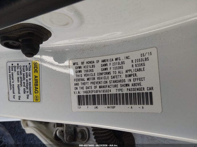 1HGCR2F56FA185824 Honda Accord Sport