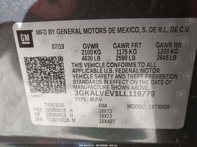 GMC Terrain Awd Slt 2020 3GKALVEV1LL119779 Image 9