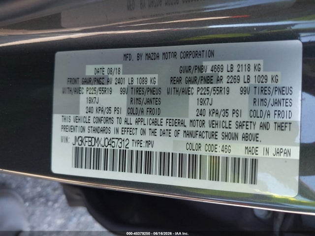 Mazda Cx-5 Grand Touring 2018 JM3KFBDMXJ0457312 Image 9