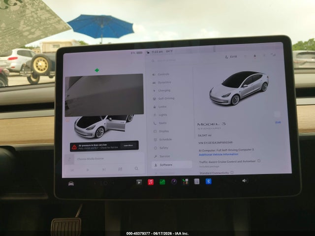 Продажа на аукционе авто 2021 Tesla Model 3 Standard Range Plus Rear-wheel Drive, vin: 5YJ3E1EA3MF850346, номер лота: 45379377