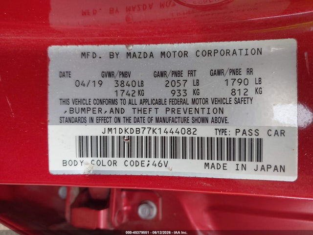 Mazda Cx-3 Sport 2019 JM1DKDB77K1444082 Image 9