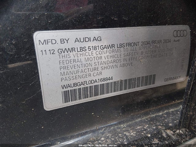 Aukcja sprzedaży 2013 Audi S4 3.0t Premium Plus, vin: WAUBGAFL0DA168844, numer aukcji: 45379613