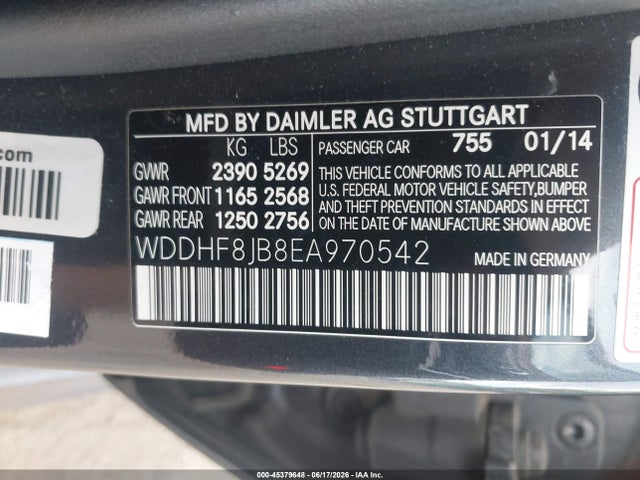 Продаж на аукціоні авто 2014 Mercedes-benz E 350 4matic, vin: WDDHF8JB8EA970542, номер лоту: 45379648
