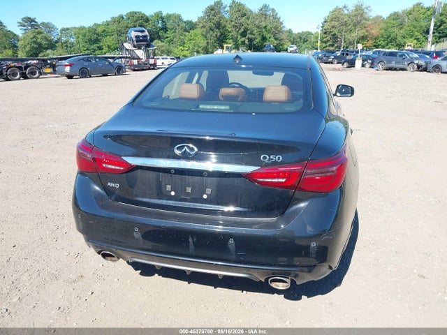 2023 Infiniti Q50 Luxe Awd მანქანა იყიდება აუქციონზე, vin: JN1EV7BR2PM543609, აუქციონის ნომერი: 45379760