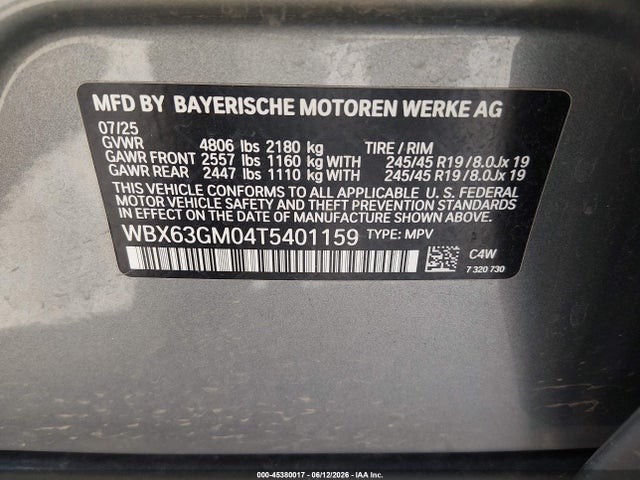 BMW X2 Xdrive28i 2026 WBX63GM04T5401159 Image 9