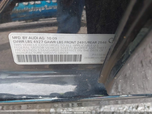 Продаж на аукціоні авто 2010 Audi A4 2.0t Premium, vin: WAUBFAFL9AN029643, номер лоту: 45380061
