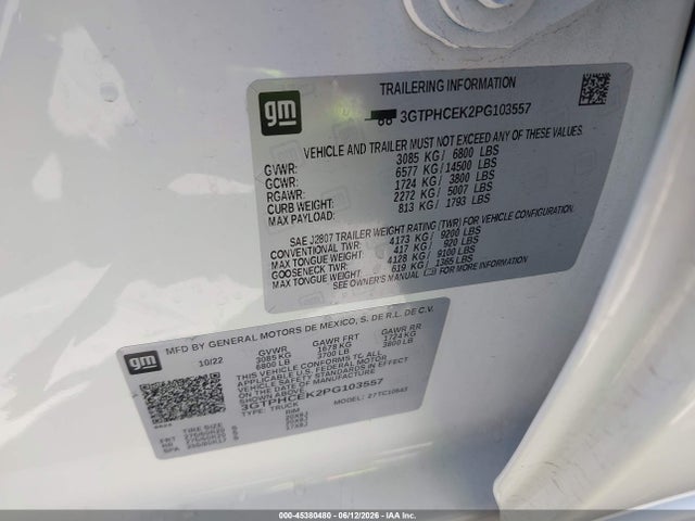 GMC Sierra 1500 2wd Short Box Elevation 2023 3GTPHCEK2PG103557 Image 9