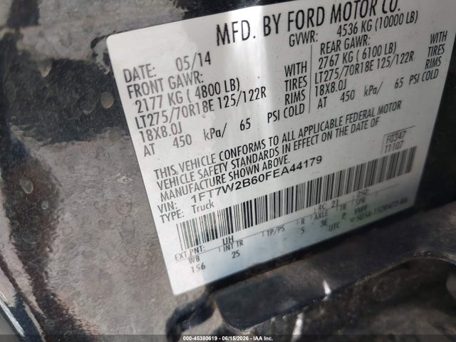 Ford F-250 Xlt 2015 1FT7W2B60FEA44179 Image 9