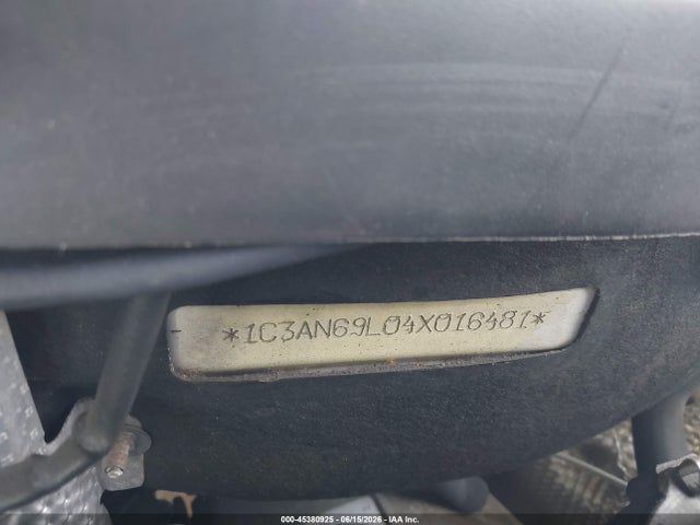 45380925 :رقم المزاد ، 1C3AN69L04X016481 vin ، 2004 Chrysler Crossfire مزاد بيع
