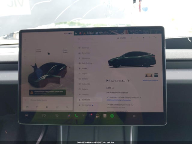 Aukcja sprzedaży 2026 Tesla Model Y Premium Rear-wheel Drive/rear-wheel Drive, vin: 7SAYGDED7TA589958, numer aukcji: 45380940