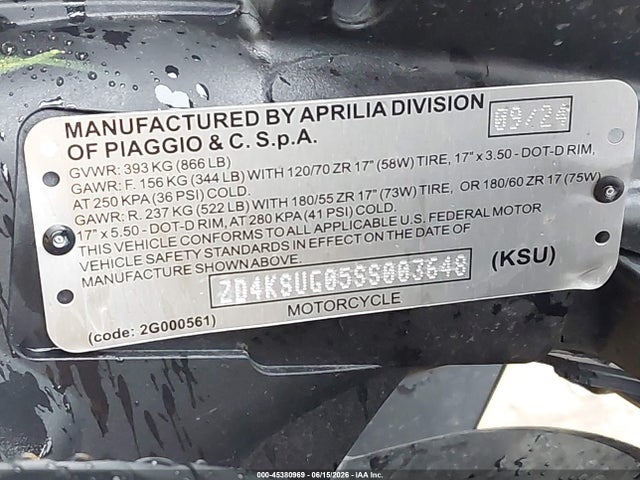 Aprilia Rs 660 2025 ZD4KSUG05SS003648 Image 10