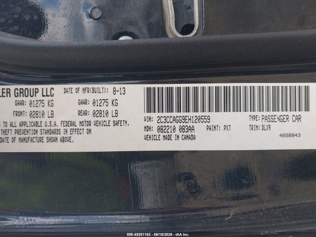 Продажа на аукционе авто 2014 Chrysler 300 300s, vin: 2C3CCAGG9EH120559, номер лота: 45381163