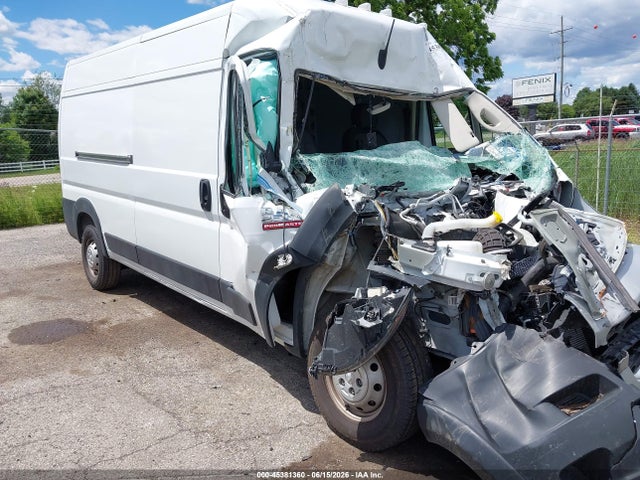 45381360 :رقم المزاد ، 3C6LRVDG6NE125307 vin ، 2022 Ram Promaster 2500 High Roof 159 Wb مزاد بيع