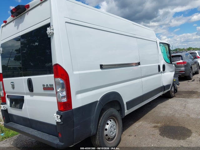 45381360 :رقم المزاد ، 3C6LRVDG6NE125307 vin ، 2022 Ram Promaster 2500 High Roof 159 Wb مزاد بيع
