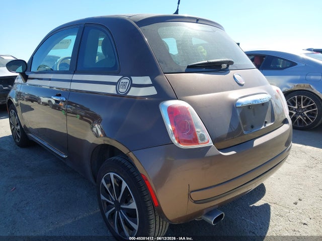 2012 Fiat 500 Pop მანქანა იყიდება აუქციონზე, vin: 3C3CFFAR8CT330640, აუქციონის ნომერი: 45381412