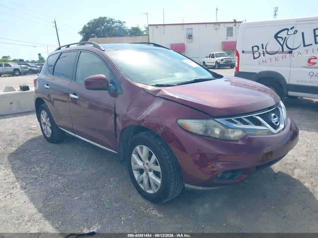 2012 Nissan Murano Sl მანქანა იყიდება აუქციონზე, vin: JN8AZ1MW9CW235257, აუქციონის ნომერი: 45381454