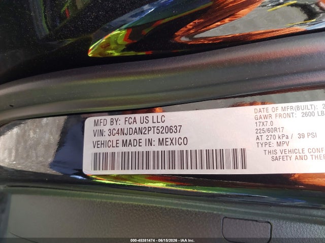 Jeep Compass Sport 4x4 2023 3C4NJDAN2PT520637 Image 9