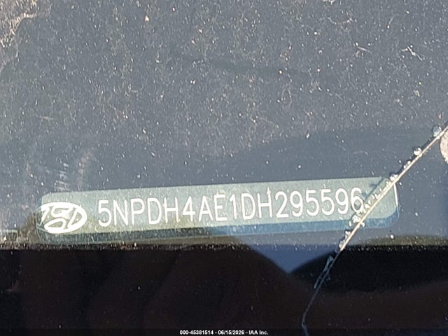 Aukcja sprzedaży 2013 Hyundai Elantra Limited, vin: 5NPDH4AE1DH295596, numer aukcji: 45381514