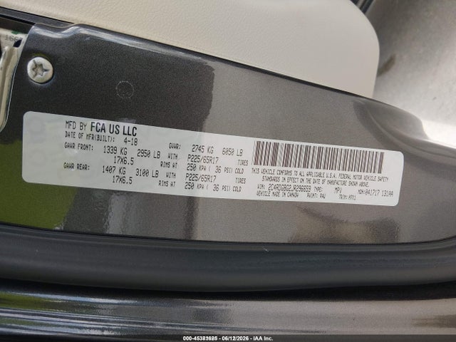 Dodge Grand Caravan Se 2018 2C4RDGBG2JR296659 Image 9