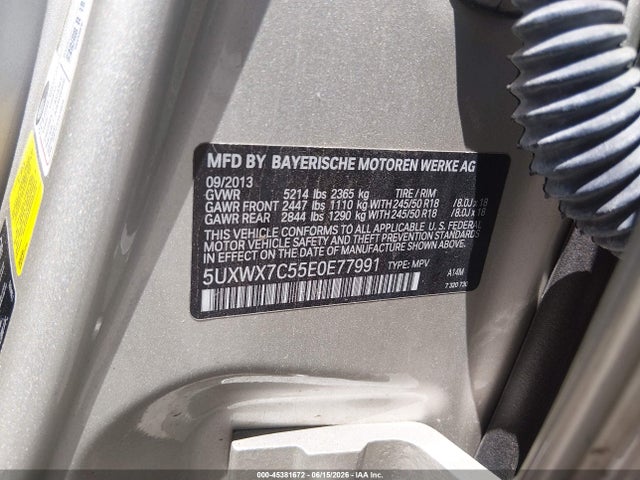 2014 Bmw X3 Xdrive35i მანქანა იყიდება აუქციონზე, vin: 5UXWX7C55E0E77991, აუქციონის ნომერი: 45381672
