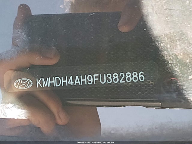 2015 Hyundai Elantra Sport მანქანა იყიდება აუქციონზე, vin: KMHDH4AH9FU382886, აუქციონის ნომერი: 45381687