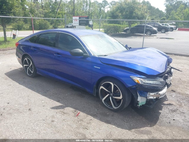 2022 Honda Accord Hybrid Sport მანქანა იყიდება აუქციონზე, vin: 1HGCV3F2XNA044485, აუქციონის ნომერი: 45381790