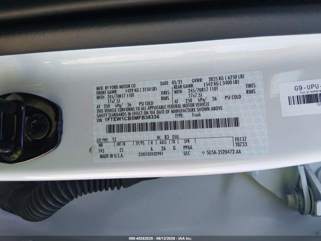 Ford F-150 Xl 2021 1FTEW1CB5MFB38336 Image 9