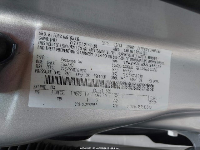 Ford FOCUS SE 2018 1FADP3FE2JL265137 Image 9