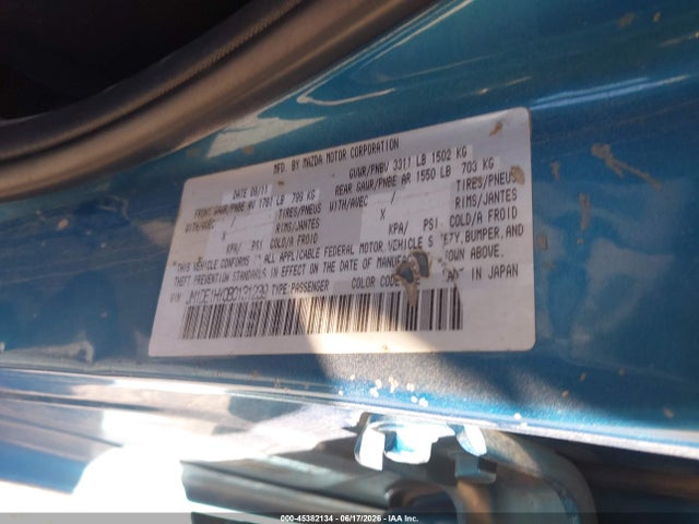 2011 Mazda Mazda2 Touring მანქანა იყიდება აუქციონზე, vin: JM1DE1HY0B0131239, აუქციონის ნომერი: 45382134