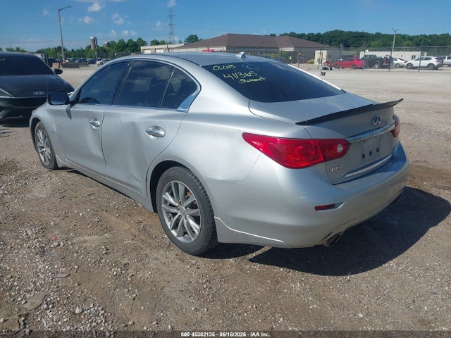 2015 Infiniti Q50 Premium მანქანა იყიდება აუქციონზე, vin: JN1BV7AR5FM411365, აუქციონის ნომერი: 45382135