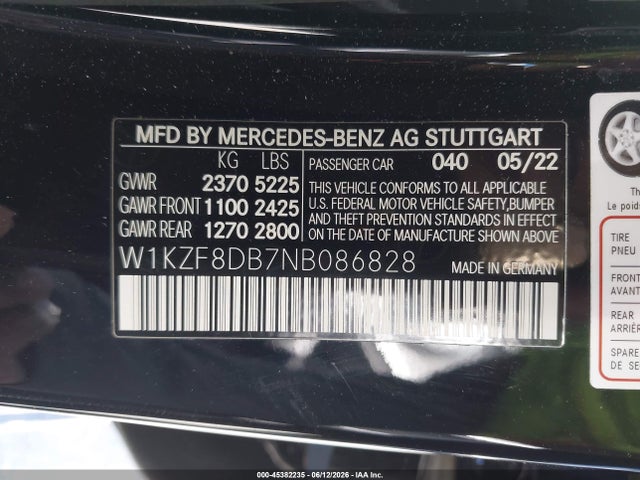 Mercedes-Benz E 350 2022 W1KZF8DB7NB086828 Image 26