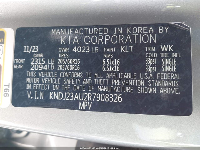 KIA SOUL LX 2024 KNDJ23AU2R7908326 Image 9