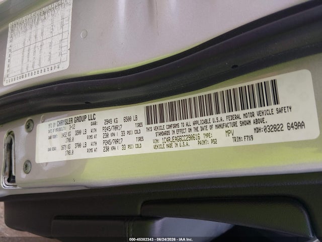 Aukcja sprzedaży 2012 Jeep Grand Cherokee Laredo, vin: 1C4RJEAG6CC290616, numer aukcji: 45382343
