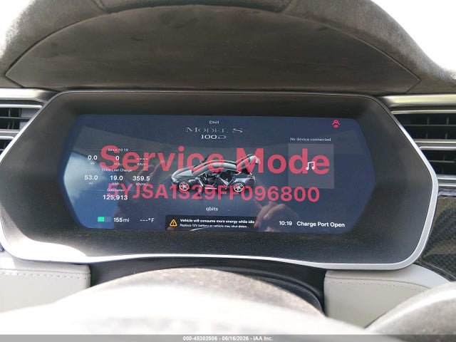 Продаж на аукціоні авто 2015 Tesla Model S 70d/85d/p85d, vin: 5YJSA1S29FF096800, номер лоту: 45382506