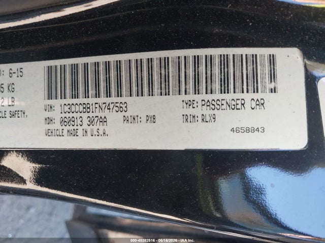 Aukcja sprzedaży 2015 Chrysler 200 S, vin: 1C3CCCBB1FN747563, numer aukcji: 45382516