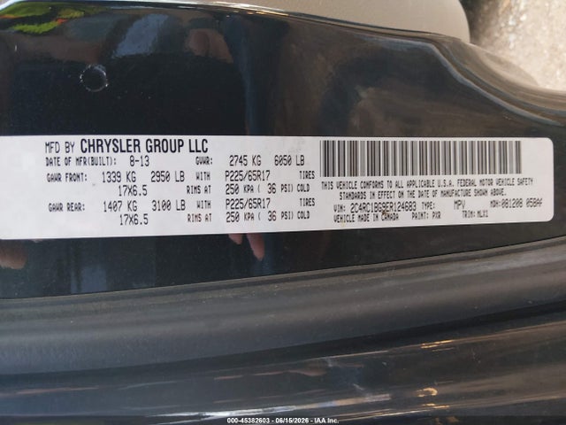 2C4RC1BG9ER124683 Chrysler Town &amp; Country Touring