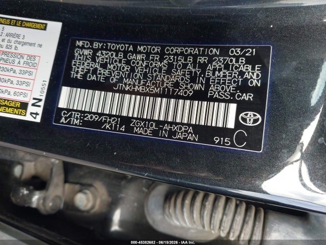 JTNKHMBX5M1117409 Toyota C-HR LE