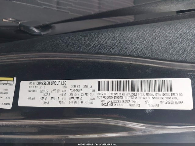 Продаж на аукціоні авто 2012 Jeep Wrangler Unlimited Sport, vin: 1C4BJWDG3CL164068, номер лоту: 45382988